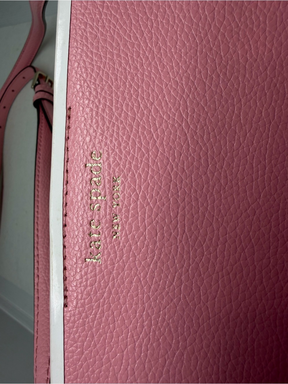 kate spade Pink Leather Shoulder Bag with Matching Wallet and Cream Tag - Picture 5 of 15